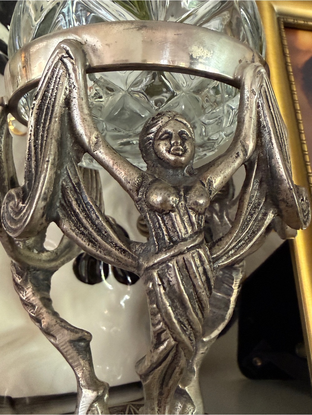 Ornate Silver “Thread of Life” Votive Holder – Zeus & The Fates - Picture 5 of 17